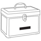 Lichtgewicht aluminium beauty case OPAL