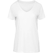 Organic Cotton Inspire V-neck T-shirt / Woman White S