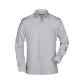 Men's Business Shirt Long-Sleeved - light-grey - M