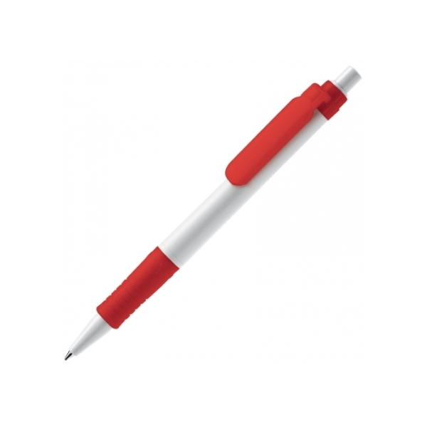 Balpen Vegetal Pen hardcolour - Wit / Rood