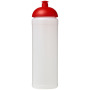 Baseline® Plus grip 750 ml bidon met koepeldeksel - Transparant/Rood