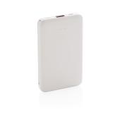 5.000 mAh Pocket Powerbank with integrated cables, white