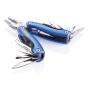 Fix mini multitool, blauw, zwart