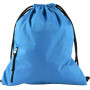 Pongee (190T) drawstring backpack Elise light blue