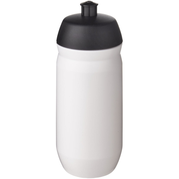 HydroFlex™ 500 ml squeezy sport bottle - Solid black/White