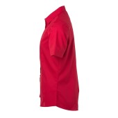 Ladies' Shirt Shortsleeve Poplin - red - L