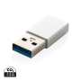 USB A naar USB C adapter, zilver