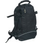 Backpack met reflecterende piping zwart
