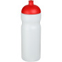 Baseline® Plus 650 ml sportfles met koepeldeksel - Transparant/Rood
