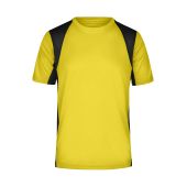 Men's Running-T - yellow/black - 3XL