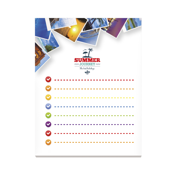 101 mm x 130 mm 50 Sheet Ad Notepads ECO Recycled paper
