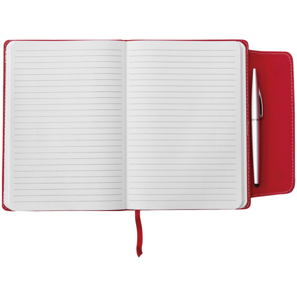 Horsens A5 notitieboek met stylus balpen - Rood