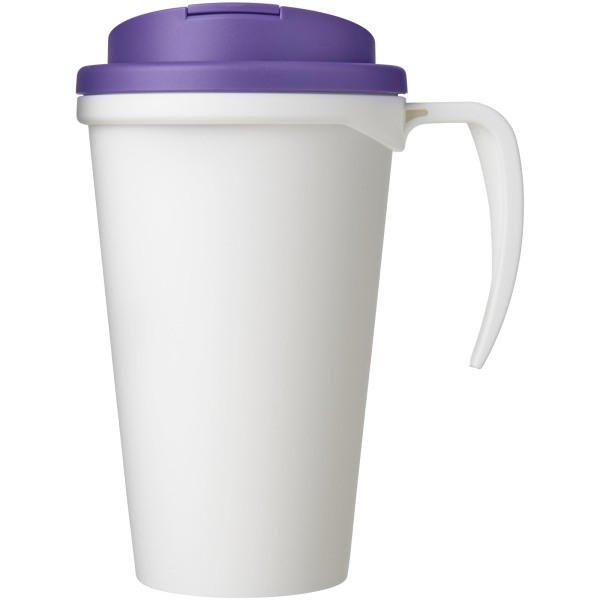 Americano® Grande 350 ml mug with spill-proof lid - White/Purple