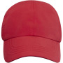 Mica 6 panel GRS recycled cool fit cap - Red