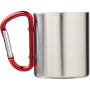 Alps 200 ml geïsoleerde beker met karabijnhaak - Rood Alps 200 ml geïsoleerde beker met karabijnhaak - Rood