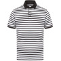 Striped jersey polo shirt White / Navy XL