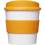 Americano® Primo 250 ml beker met grip - Wit/Oranje