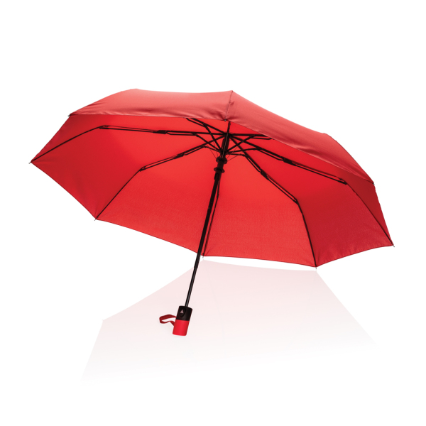 21" Impact AWARE™ RPET 190T mini auto open paraplu, rood