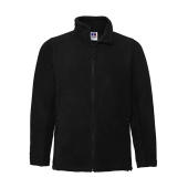 Men's Full Zip Outdoor Fleece - Black - 4XL