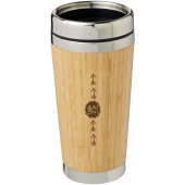 Bambus 450 ml behållare med bambu yttre - Brun