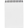 Desk-Mate® spiral A6 notebook - White/Solid black - 50 pages