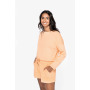 Damessweater met ronde hals - 280 g Apricot XS