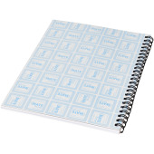 Desk-Mate® A4 notesbog syntetisk omslag - Hvid/Ensfarvet sort