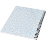 Desk-Mate® A4 notitieboek met synthetische omslag - Wit/Zwart