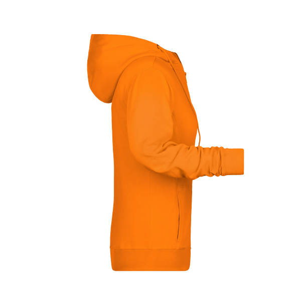 8025 Ladies' Zip Hoody oranje 3XL