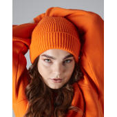 Engineered Knit Ribbed Beanie - White - One Size Engineered Knit Ribbed Beanie - White - One Size