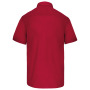 Overhemd in onderhoudsvriendelijk polykatoen-popeline korte mouwen heren Classic Red 4XL