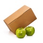 Verzendverpakking incl. 2 appels met zwarte bedrukking