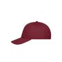 MB6237 5 Panel Cap Bio Cotton - burgundy - one size