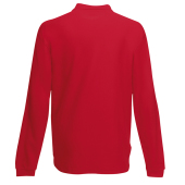 Premium Long Sleeve Polo - Red - 3XL