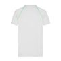 Men's Sports T-Shirt - white/bright-green - S