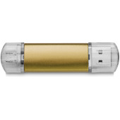 Aluminium On-the-Go (OTG) USB-stick - Goud - 32GB