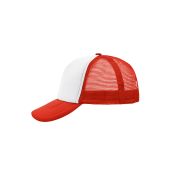 MB070 5 Panel Polyester Mesh Cap wit/grenadine one size