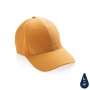 Impact 6 panel 280gr Recycled cotton cap with AWARE™ tracer, sundial orange