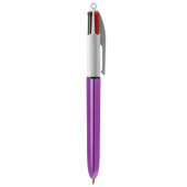 BIC® 4 Colours Shine balpen 4 Colours Shine LP metallic purple_UP white_RI black