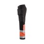 High Vis werkbroek met stretch en gereedschapzakken
