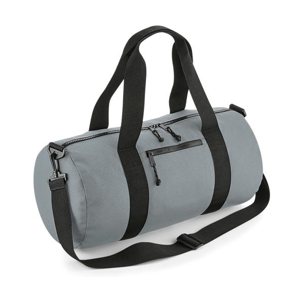 Recycled Barrel Bag - Pure Grey