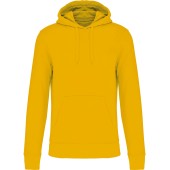 Ecologische herensweater met capuchon Yellow S