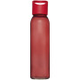Sky 500 ml glass water bottle - Red
