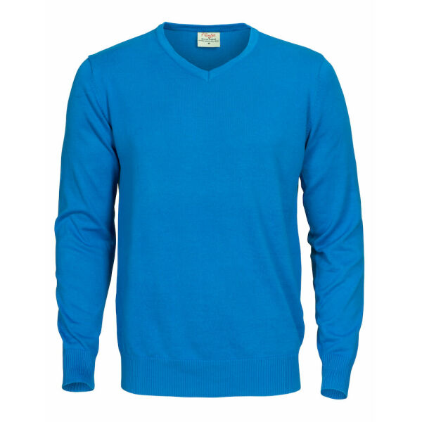 Printer Forehand knitted pullover Ocean blue 5XL