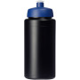 Baseline® Plus grip 500 ml sportfles met sportdeksel - Zwart/Blauw