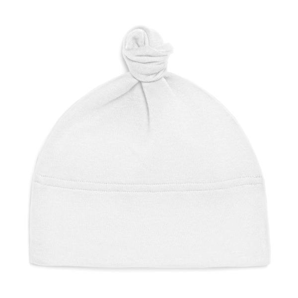 Baby 1 Knot Hat - White