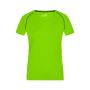 Ladies' Sports T-Shirt - bright-green/black - XS