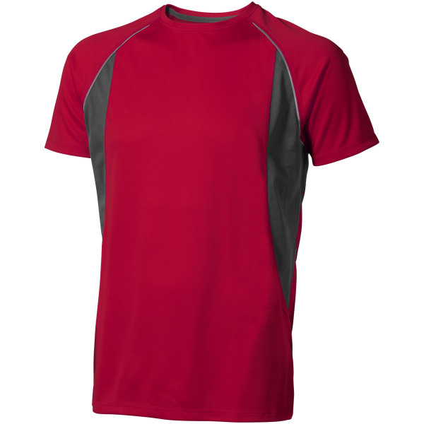 Quebec short sleeve men's cool fit t-shirt - Red - S