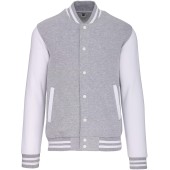 College jacket unisex Oxford Grey / White 3XL