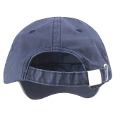 Fine Cotton Twill Cap - Navy/Putty - One Size